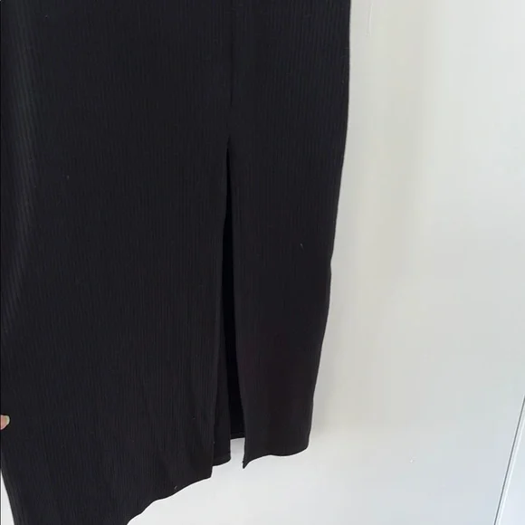 Reformation Black Midi Dress L - Picture 4 of 7